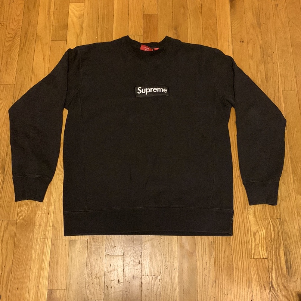 Supreme Black Box Logo Sweatshirt